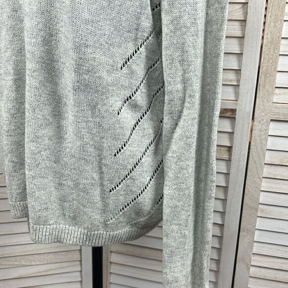 Anthropologie Moth Pointelle Tie-Back Sweater Large - Picture 9 of 11